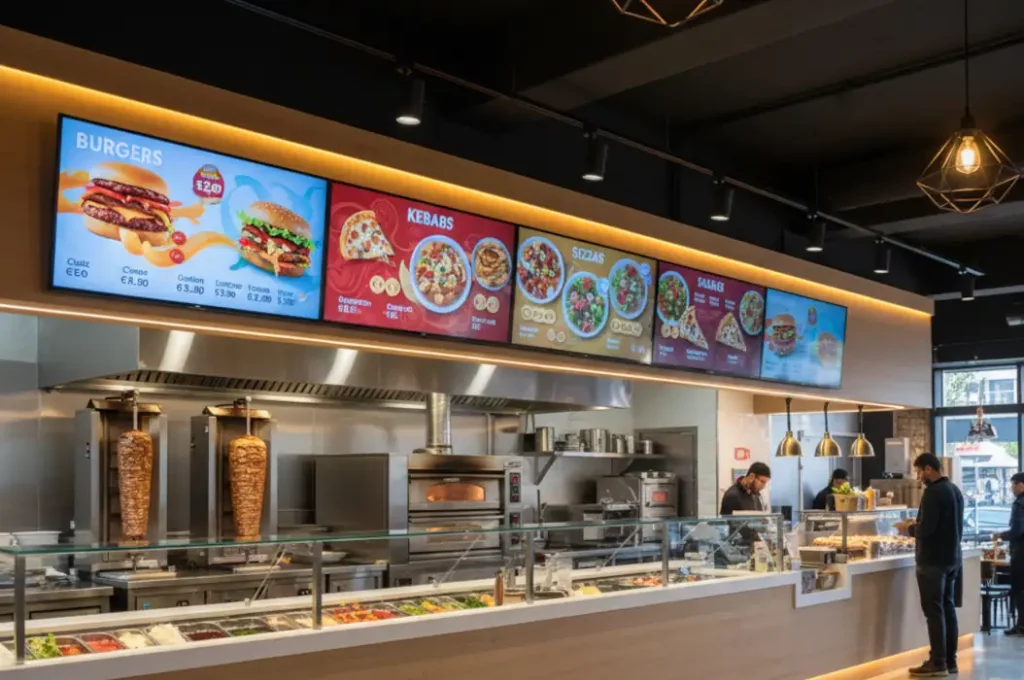 Menu Board Restaurant – écran pour menu digital restaurant »