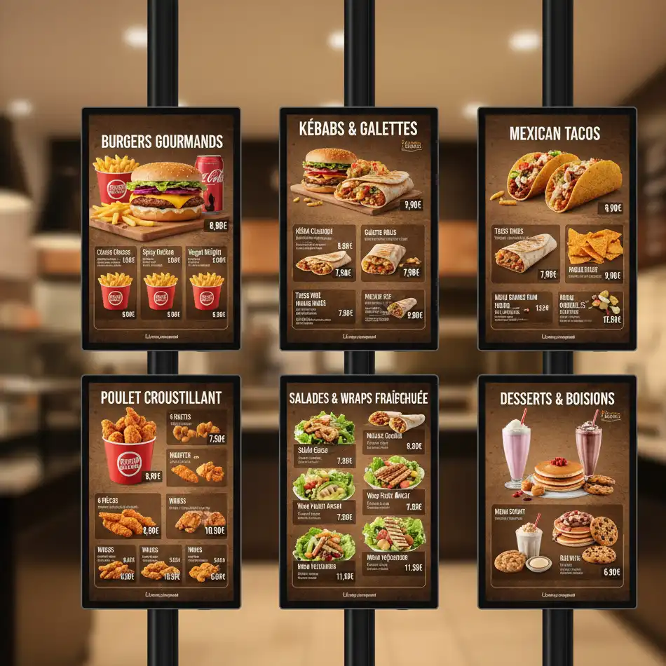 Menu Board Restaurant – menu board digital pour restaurants